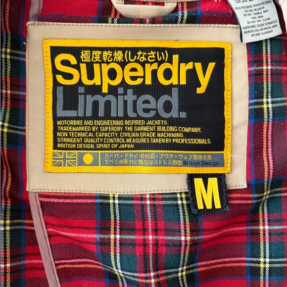 Superdry Classic Beige Trench Coat - Picture 5 of 8